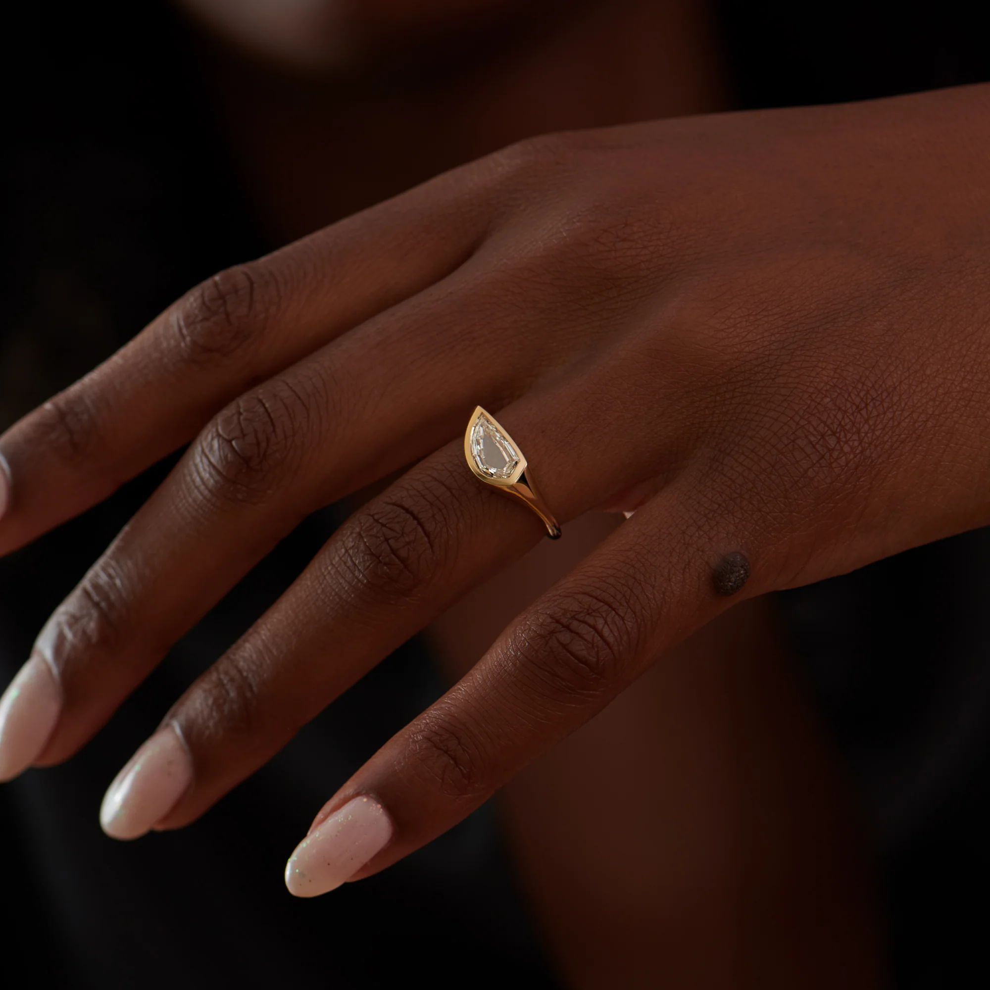 Aperture Portrait Cut Engagement Ring - Image 6