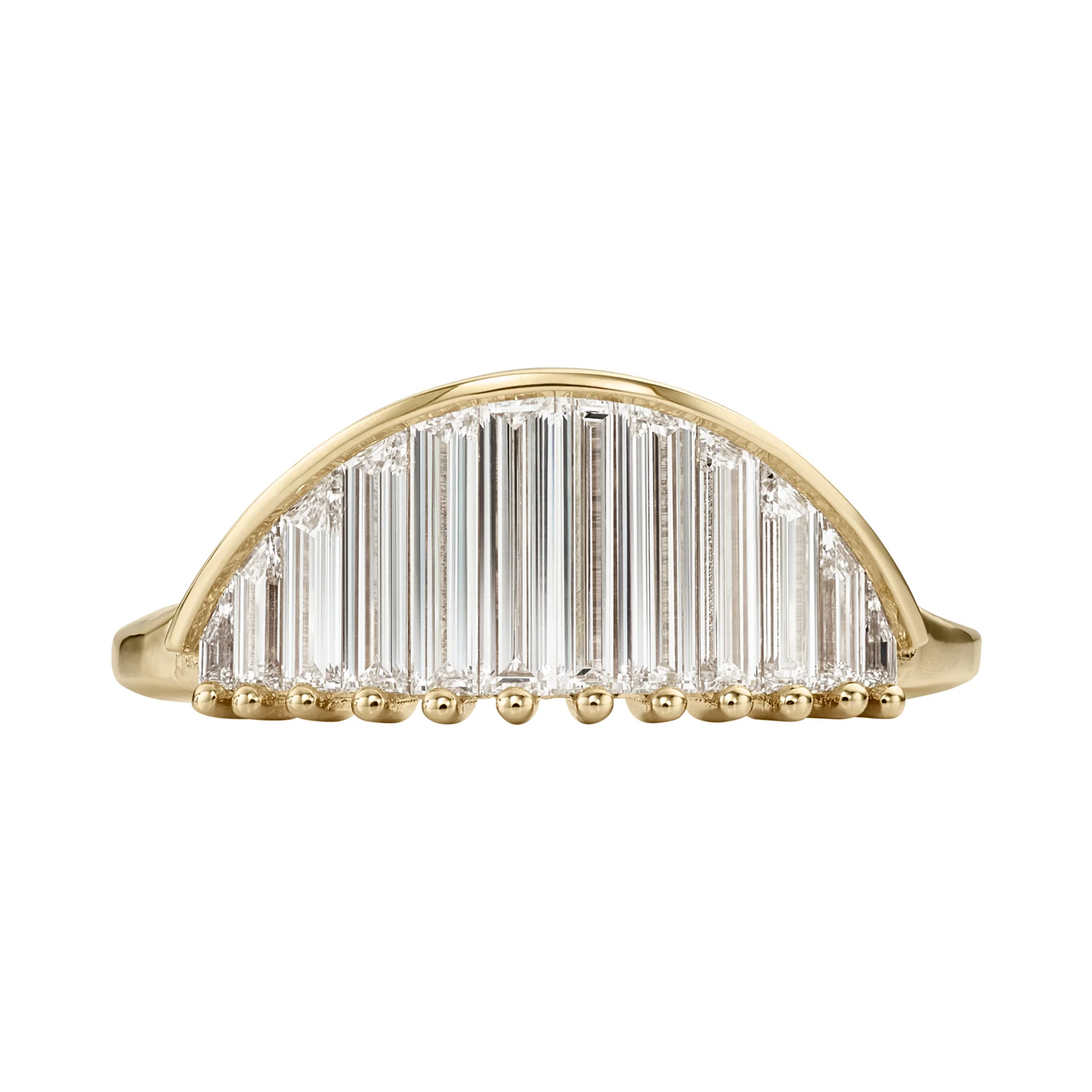 Arc Baguette Diamond Tiara Ring