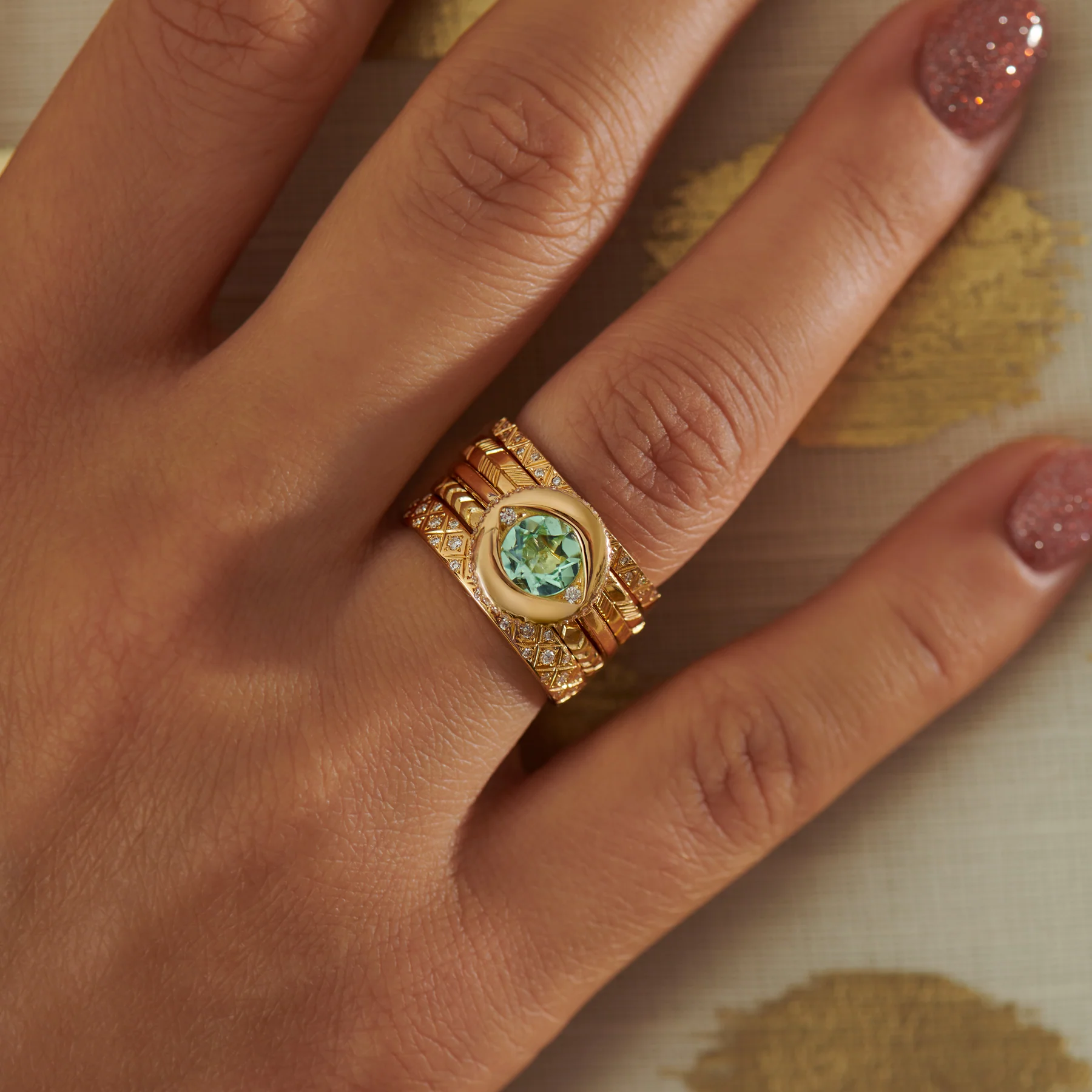 Ayin Paraiba Tourmaline Ring - Image 9