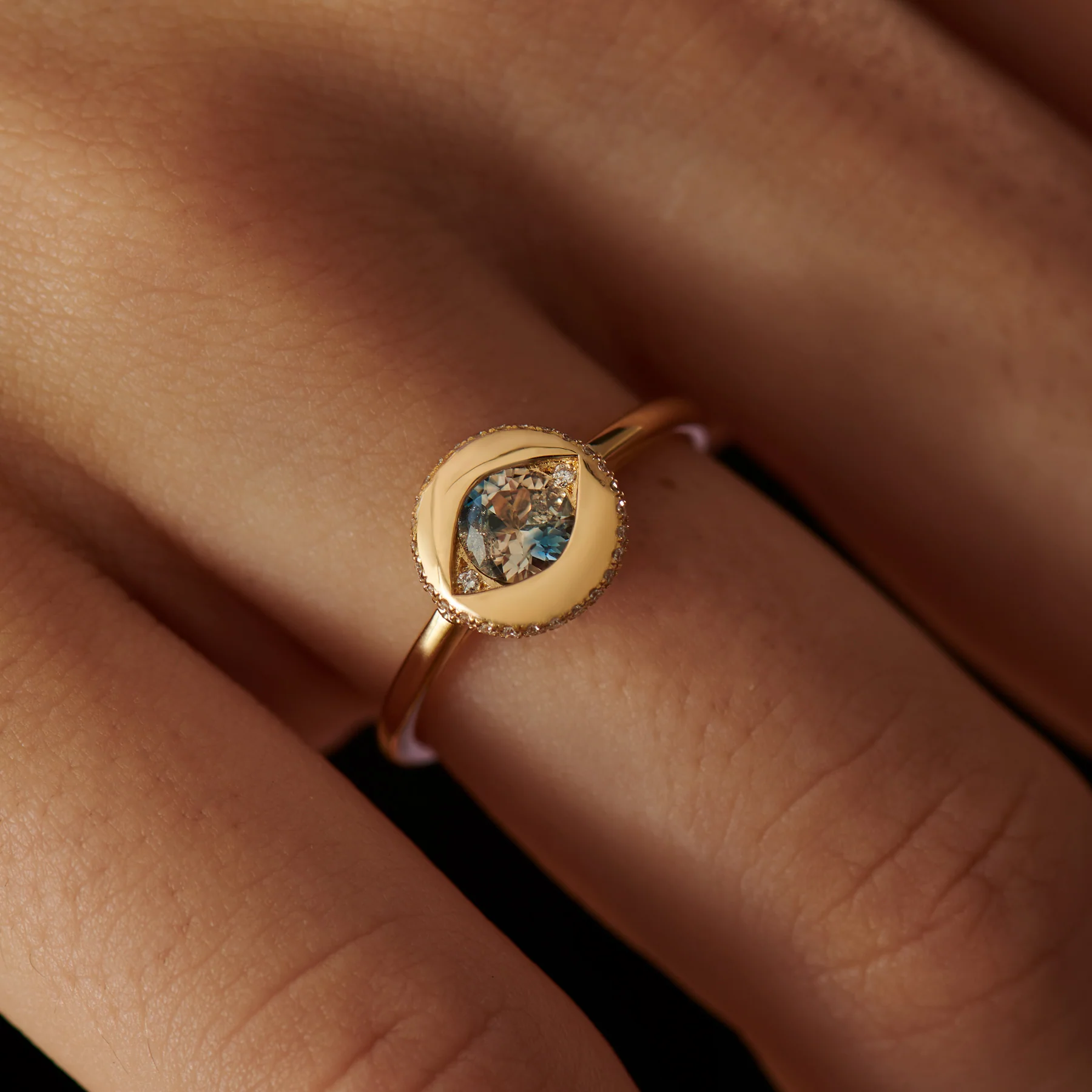 Ayin Parti Sapphire & Diamond Ring - Image 3