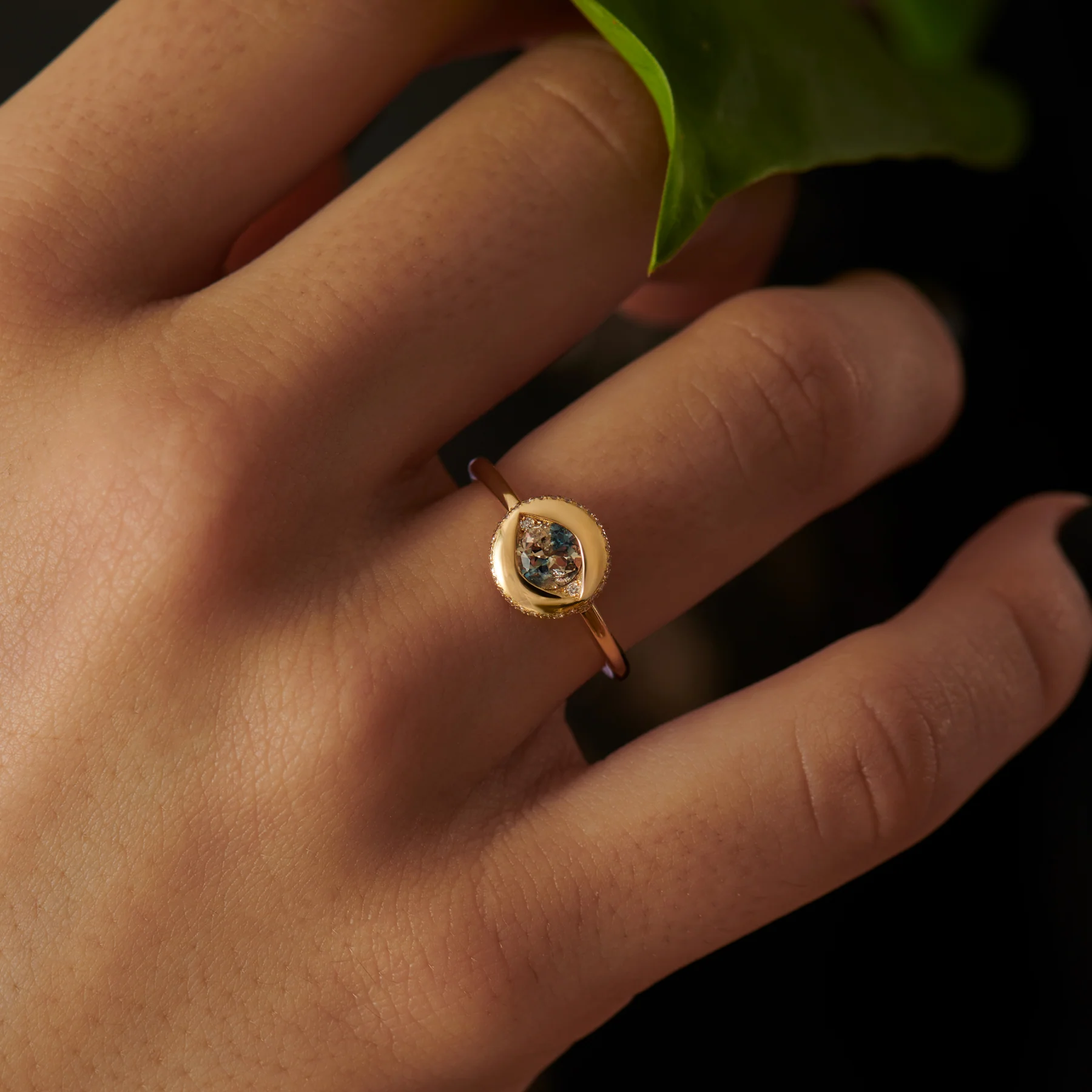 Ayin Parti Sapphire & Diamond Ring - Image 5