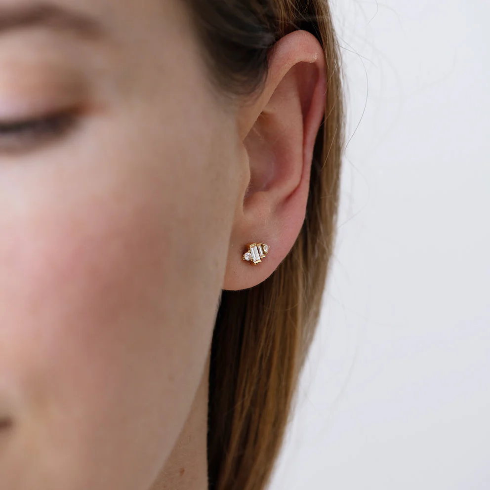 Baguette Diamond Earrings - Image 6