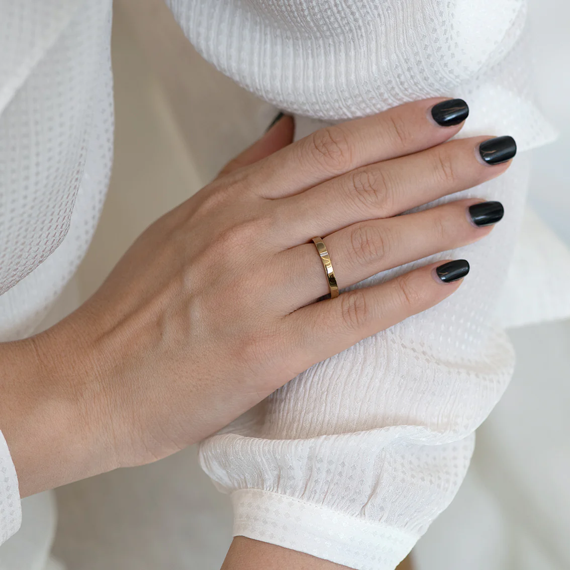 Baguette Wedding Band - Hers - Image 2