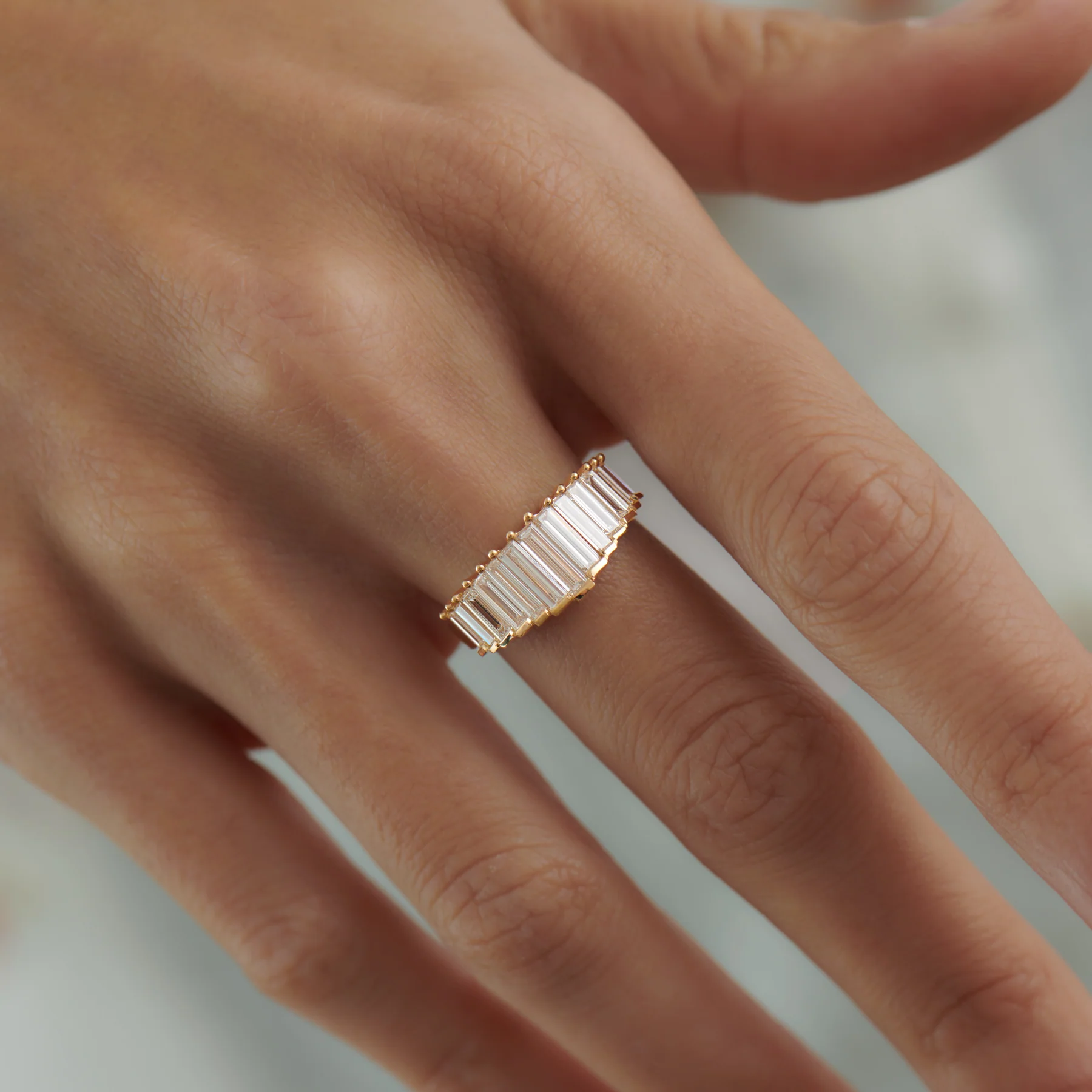 Bespoke Baguette Diamond Ring - OOAK - Image 3
