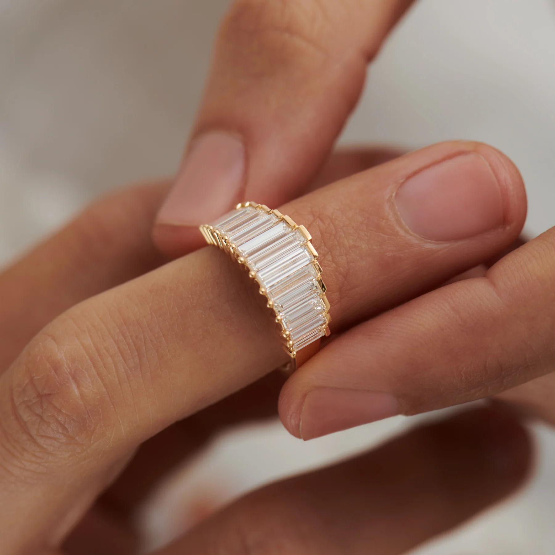 Bespoke Baguette Diamond Ring - OOAK - Image 4
