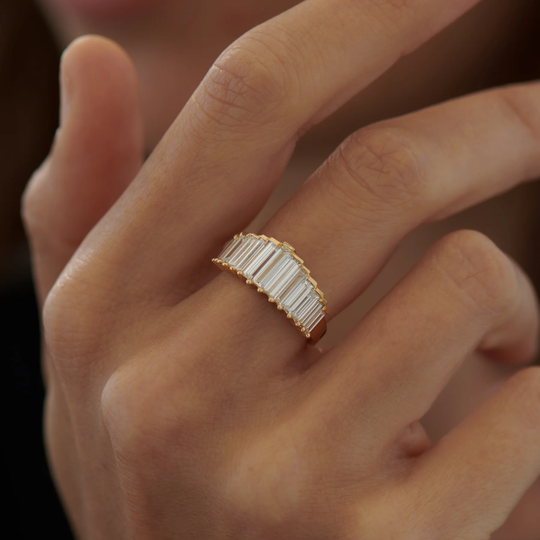 Bespoke Baguette Diamond Ring - OOAK - Image 5