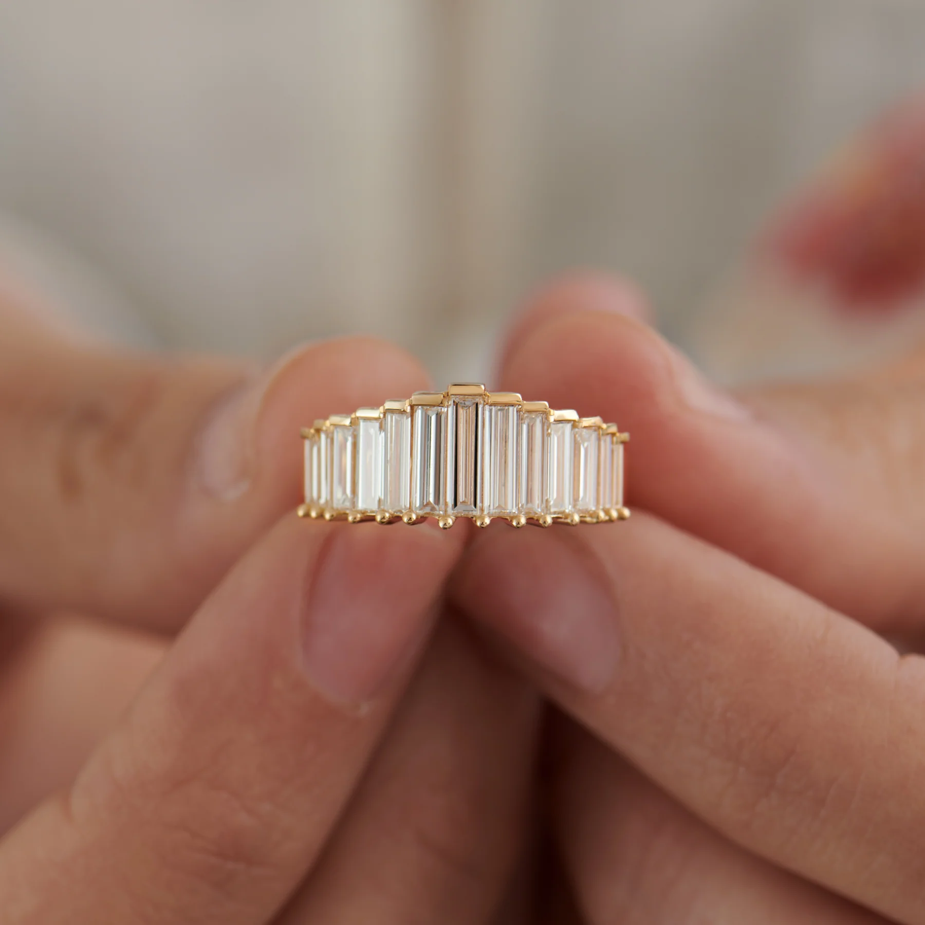 Bespoke Baguette Diamond Ring - OOAK - Image 6