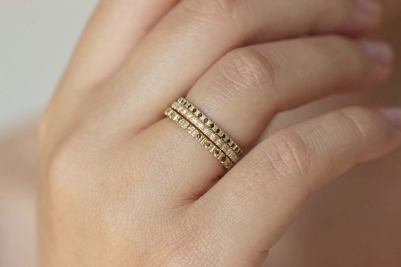 Black Diamond Eternity Ring - Image 6