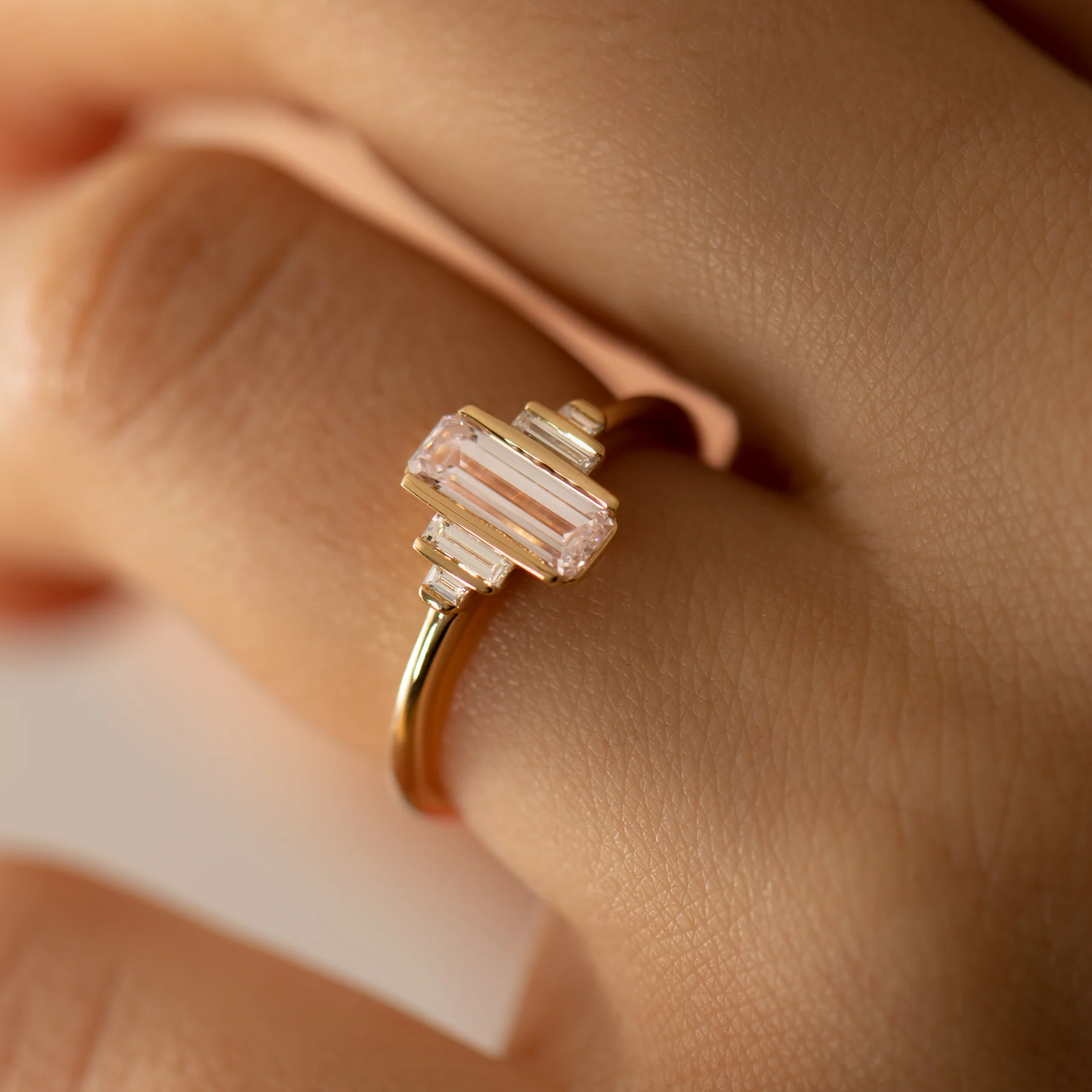 Bloom OOAK Pink Diamond Engagement Ring - Image 2