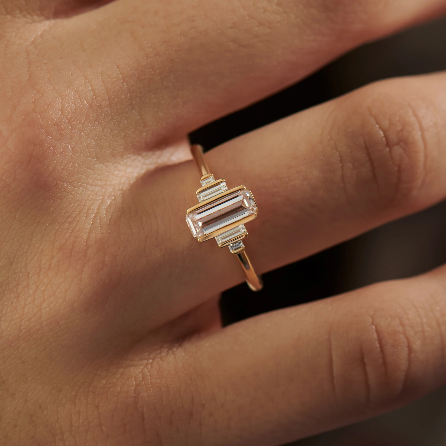 Bloom OOAK Pink Diamond Engagement Ring - Image 3