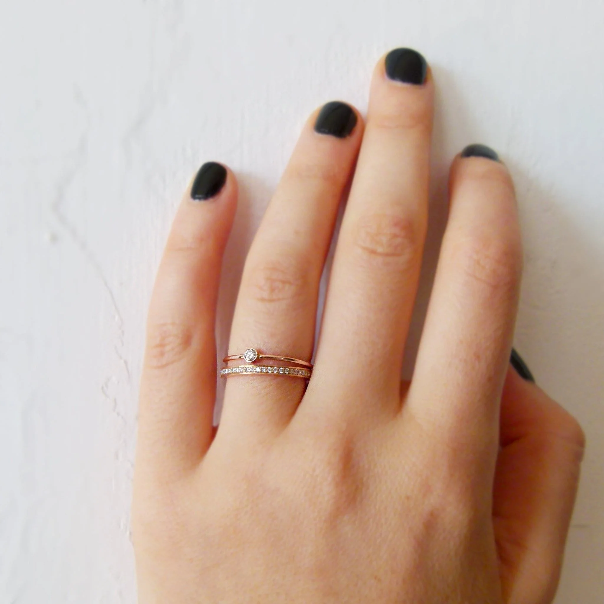 Classic Diamond Eternity Ring - Micro Pave Diamond Ring - Image 5