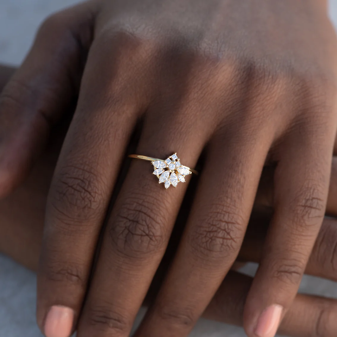 Diamond Snowflake Ring - Image 2