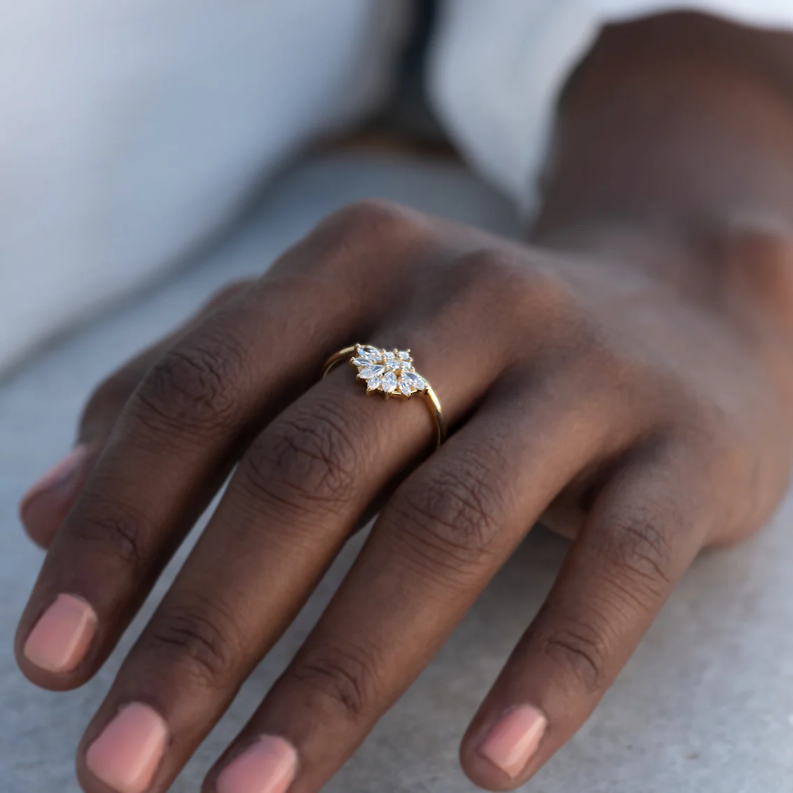 Diamond Snowflake Ring - Image 3