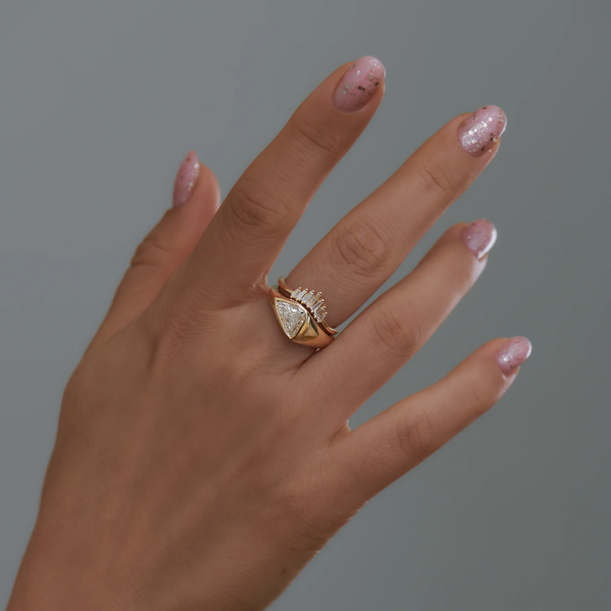 Floe Unisex Diamond Engagement Ring - Image 7