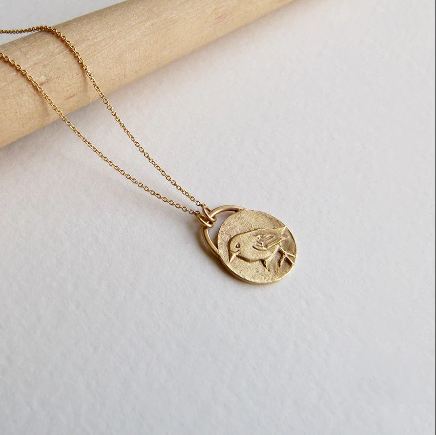 Gold Bird Necklace - Image 3