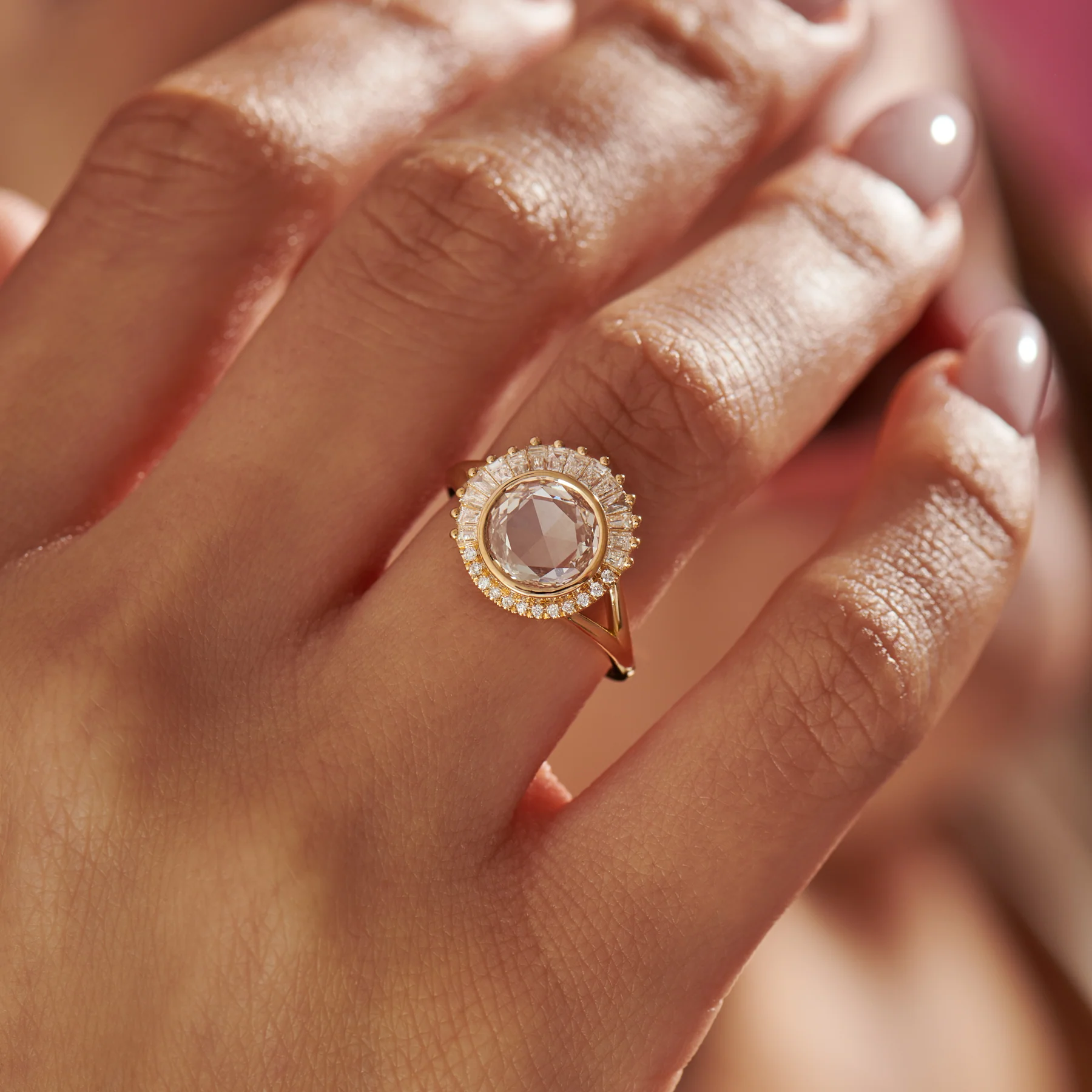 Rise OOAK Modified Brilliant Diamond Engagement Ring - Image 6
