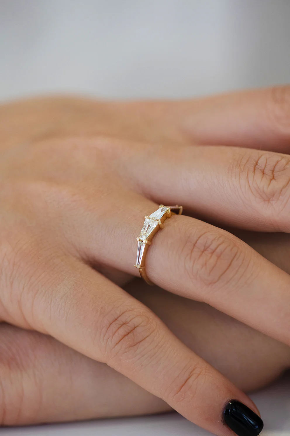 Tapered Baguette Engagement Ring - Image 10
