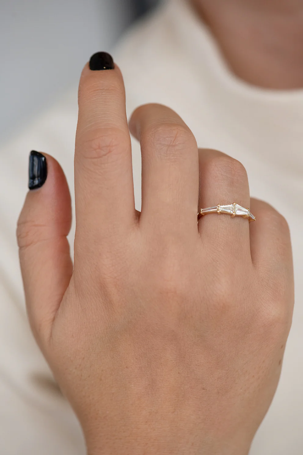 Tapered Baguette Engagement Ring - Image 5