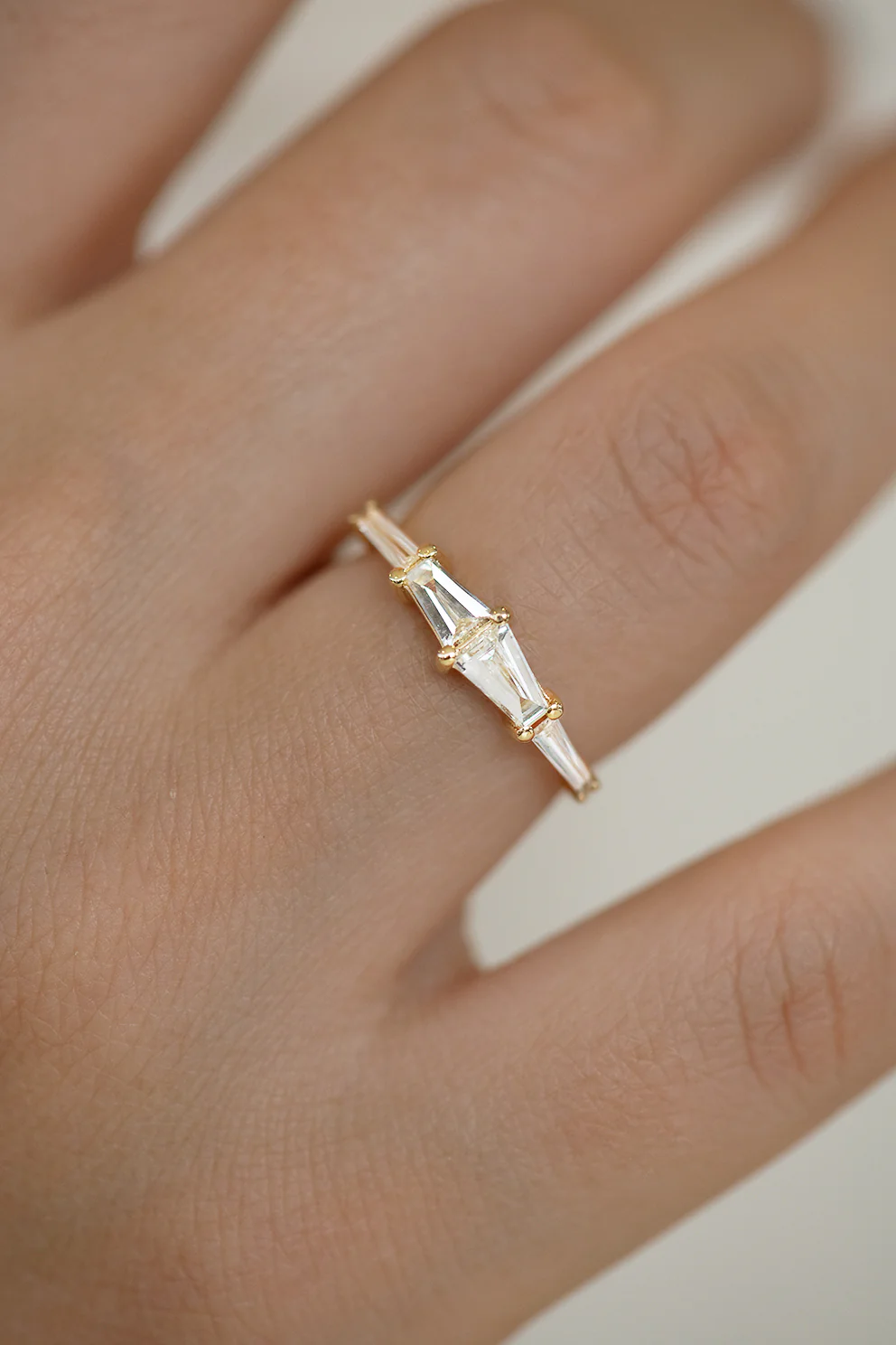 Tapered Baguette Engagement Ring - Image 6