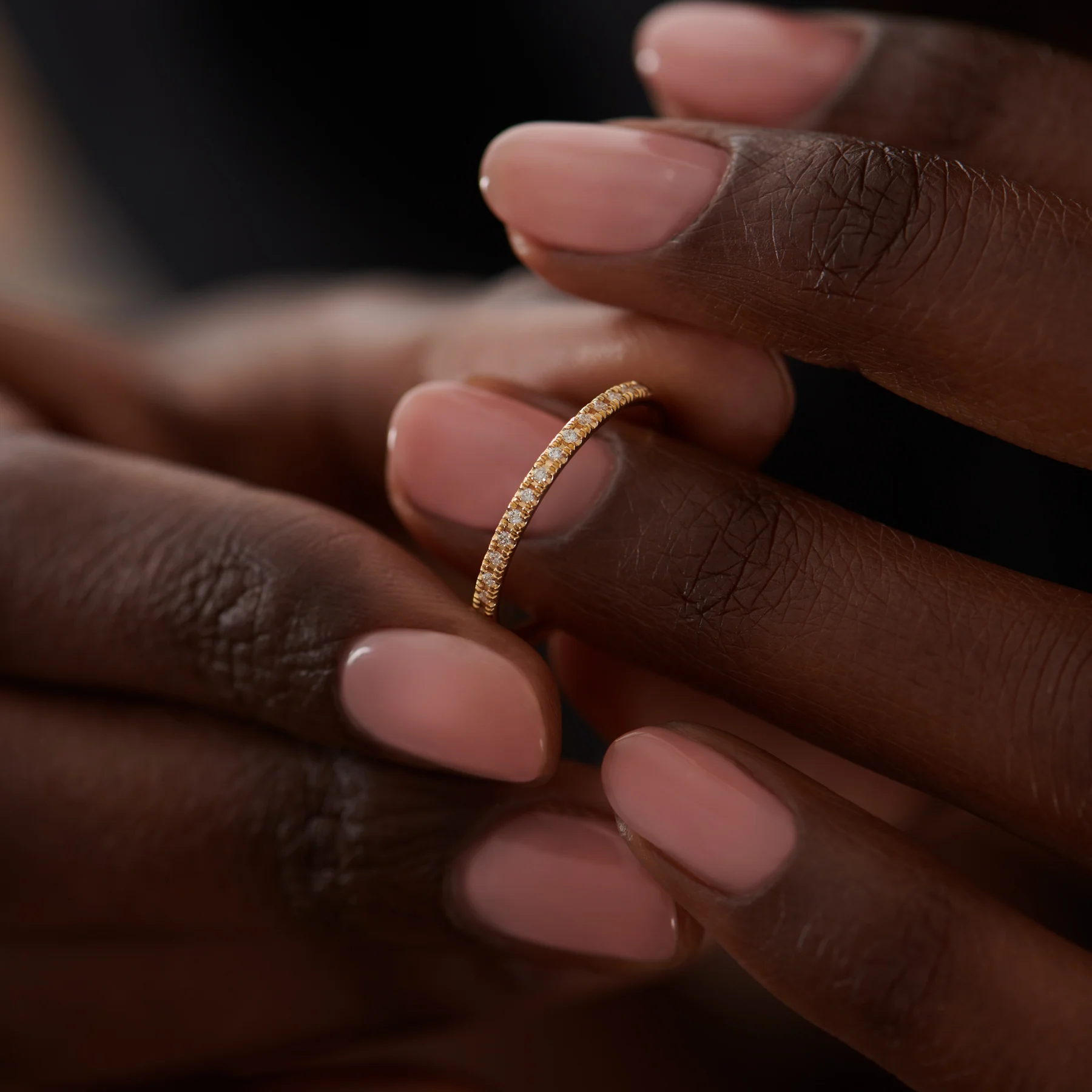 Thin Diamond Eternity Ring - Image 3