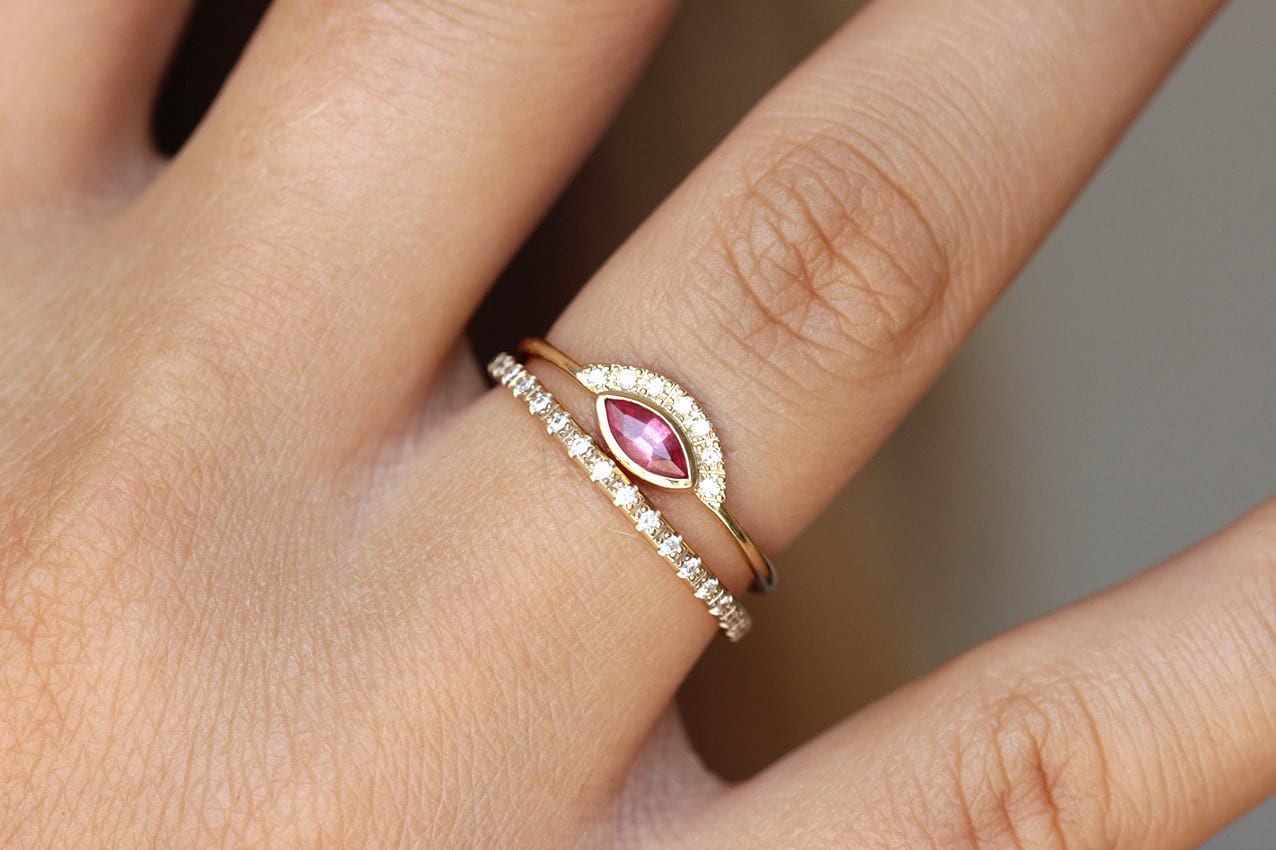Thin Diamond Eternity Ring - Image 4