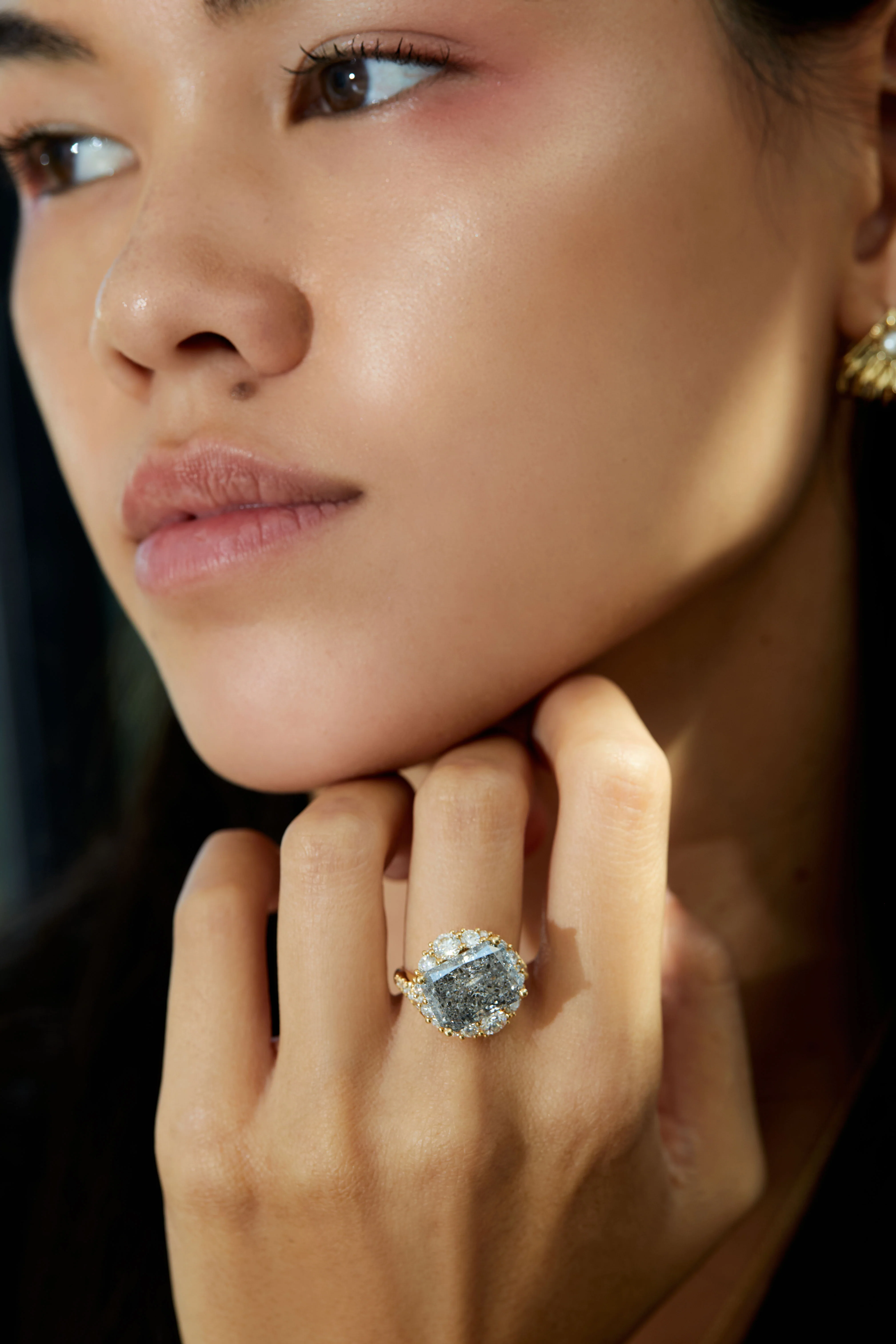 Vortex Galaxy Diamond Engagement Ring - Image 7