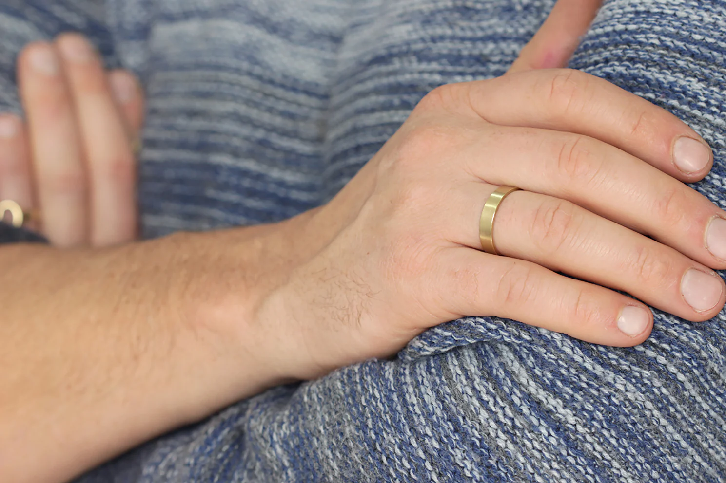 Wide Basic Wedding Band - Image 4